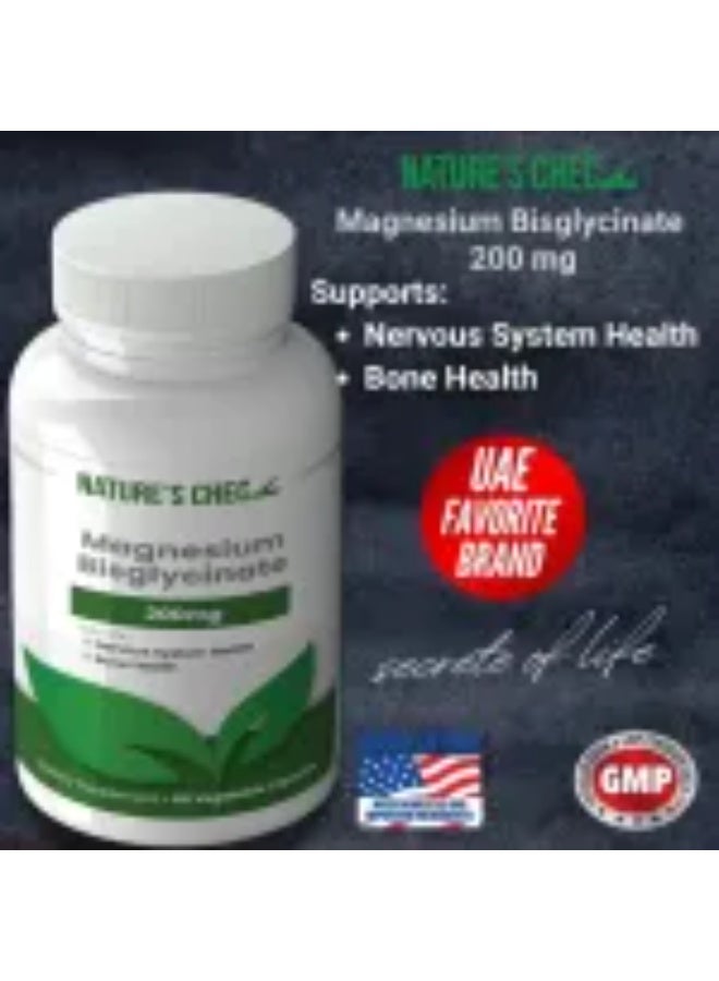 MAGNESIUM BISGLYCINATE 200MG 60'S